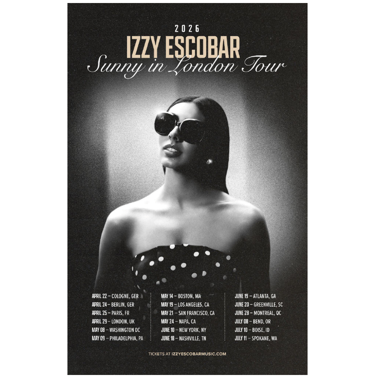 Sunny in London Tour Poster